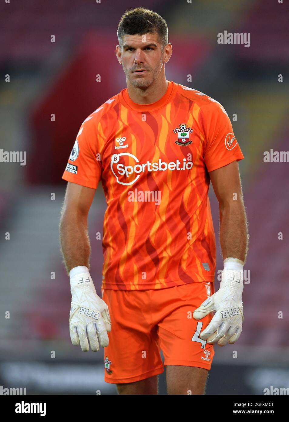 Fraser Forster of Southampton - Southampton v Levante UD, Pre-Season Friendly, St Mary's Stadium, Southampton, UK - 4th August 2021  Editorial Use Only - DataCo restrictions apply Stock Photo