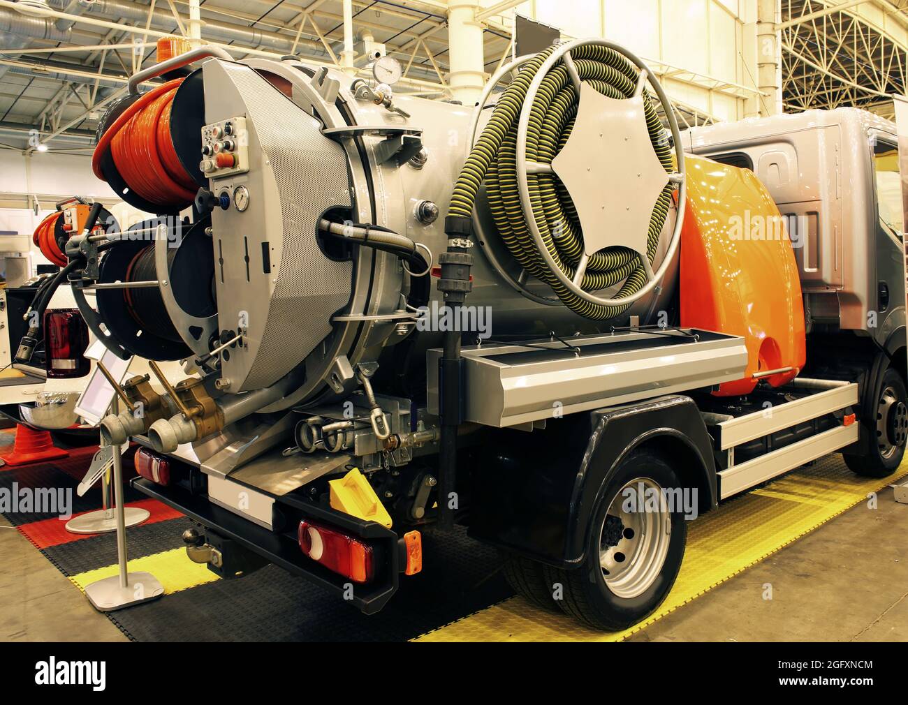 Communal cleaning machine on exhibition Stock Photo Alamy
