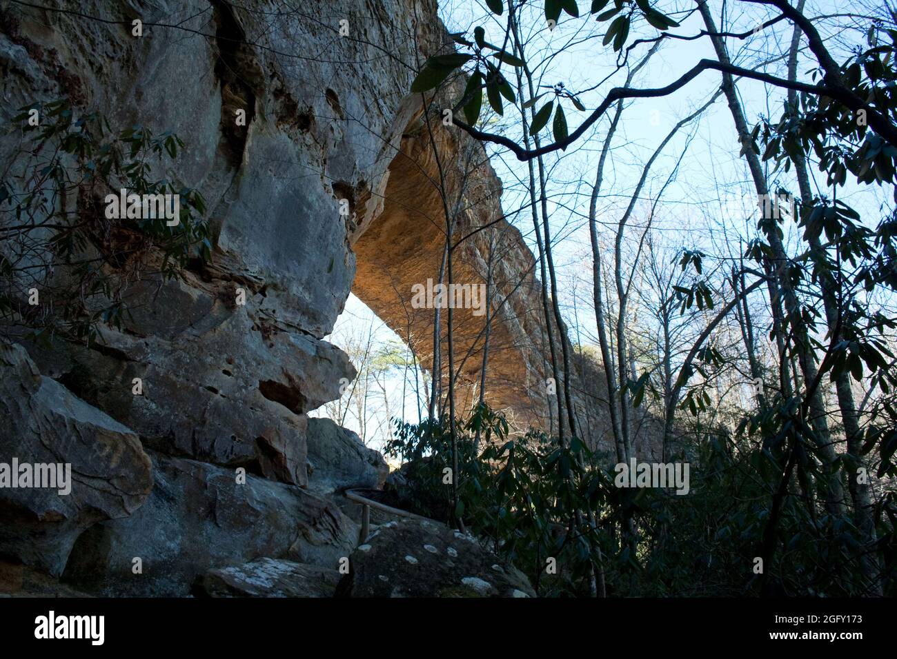 Natural Stone Bridge Stock Photo Alamy