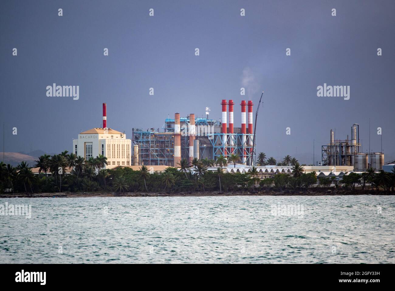 The Bacardi rum distillery in San Juan Puerto Rico Stock Photo Alamy