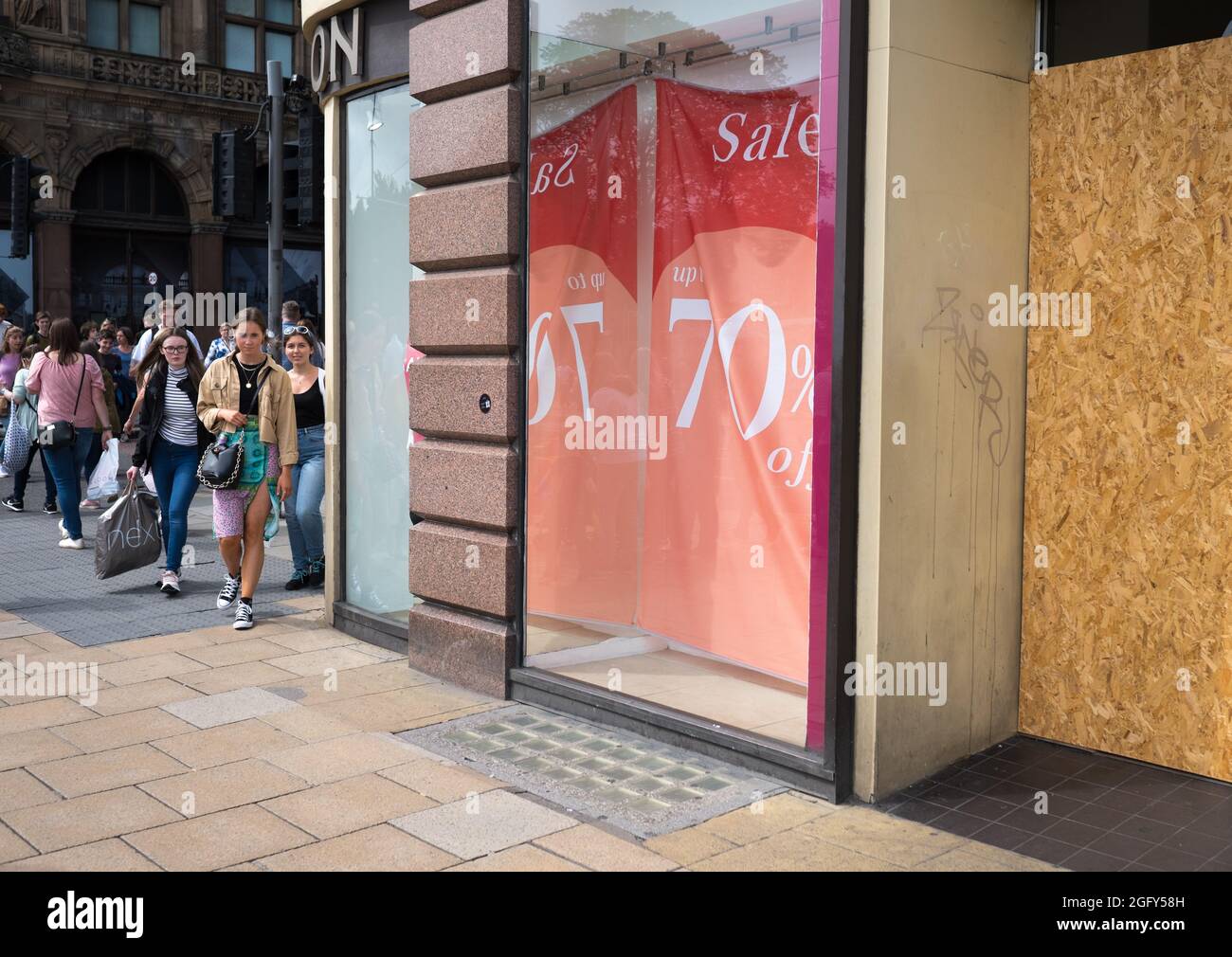 Sales on the High Street Stock Photo Alamy