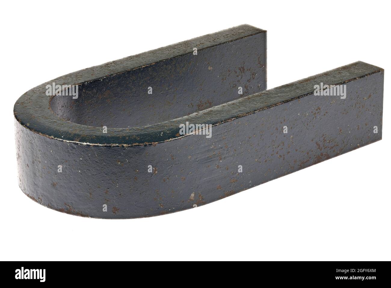 vintage horseshoe magnet isolated on white background Stock Photo