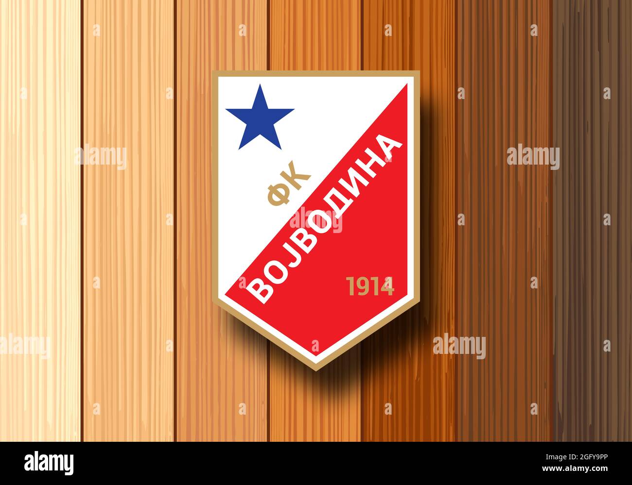 FK Vojvodina Logo editorial photography. Illustration of world