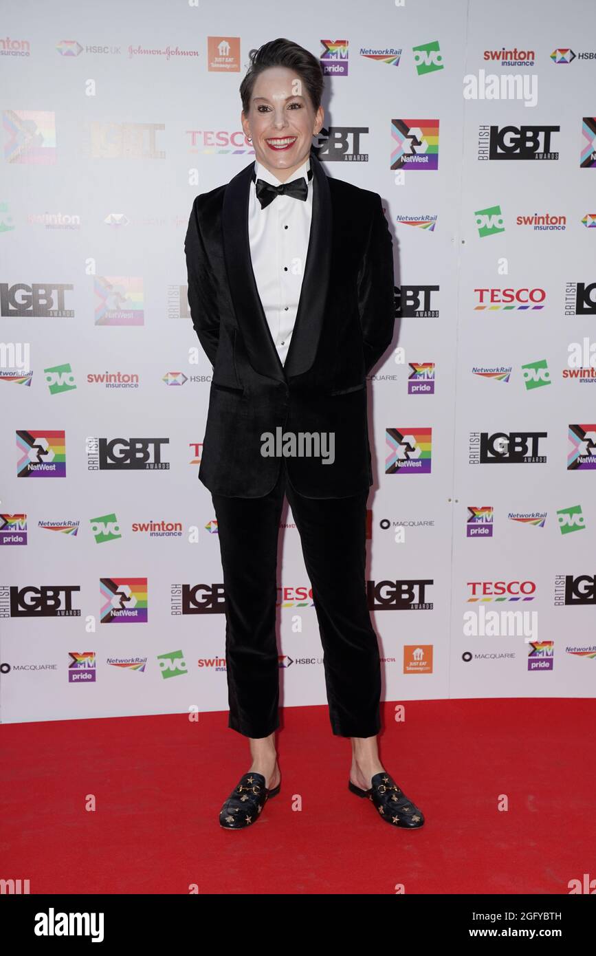 Suzi Ruffell arriving for the 2021 British LGBT Awards at The Brewery ...