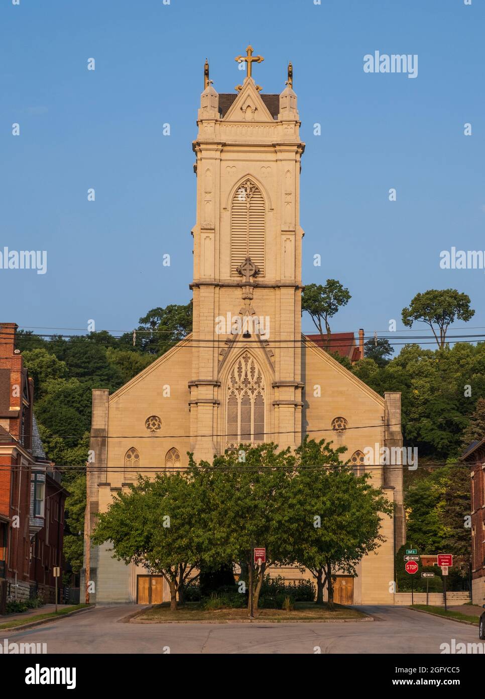 Dubuque, Iowa. Cathedral of St. Raphael. Stock Photo