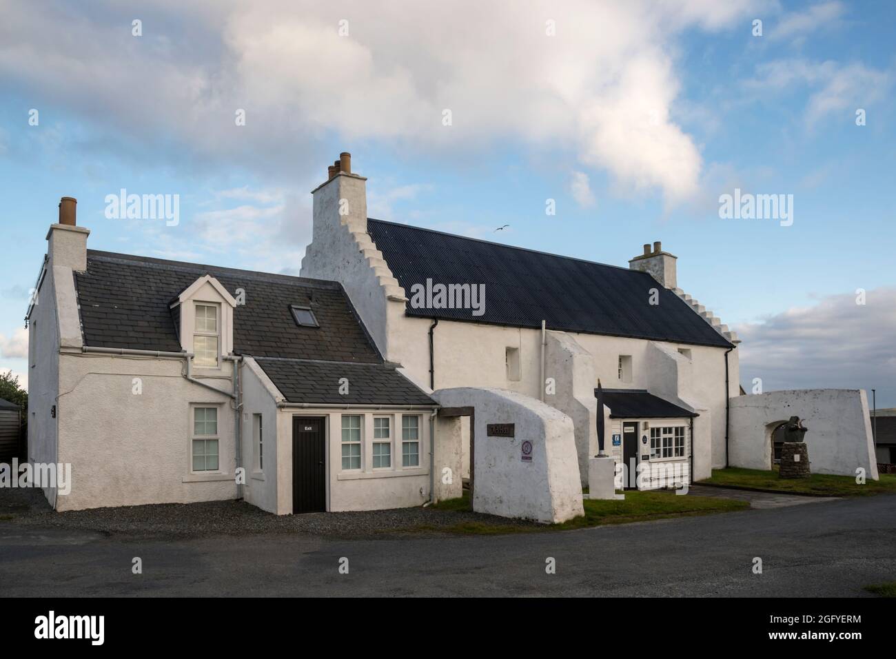 The Old Haa Museum in Burravoe on the island of Yell, Shetland. Stock Photo