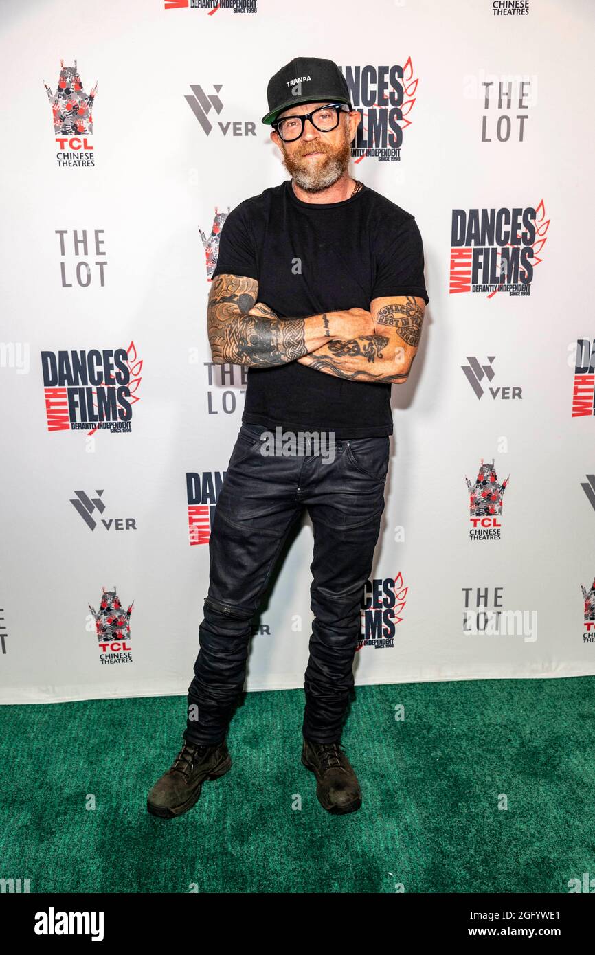 Buck Angel attends  24th Annual Dances with Films Festival 'The Art of Protest' Premiere at TCL Chinese Theater, Los Angeles, CA on August 26, 2021 Stock Photo