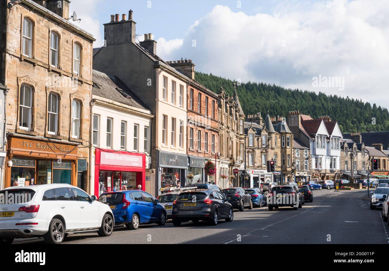 Peebles High Street, Scottish Borders, Scotland, UK Stock Photo Alamy