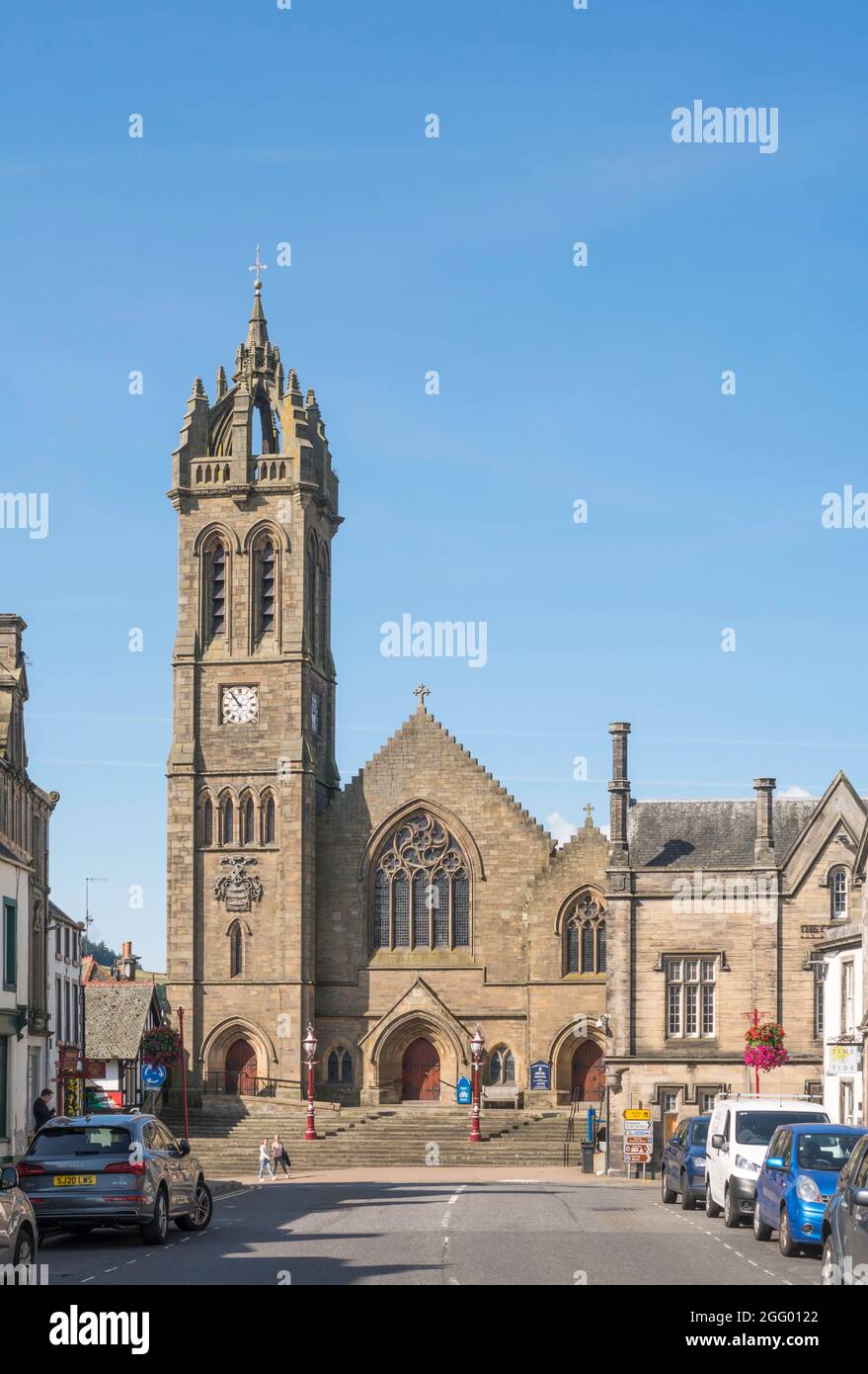 Peebles, the Old Parish Church of Scotland, in the Scottish Borders, Scotland, UK Stock Photo