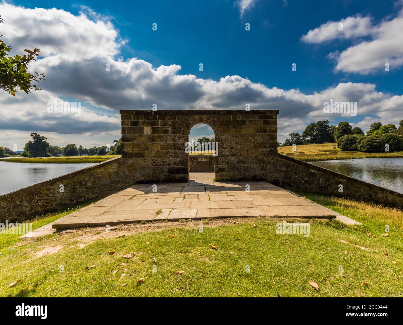 Petworth Park at Petworth House in Petworth, West Sussex, UK Stock