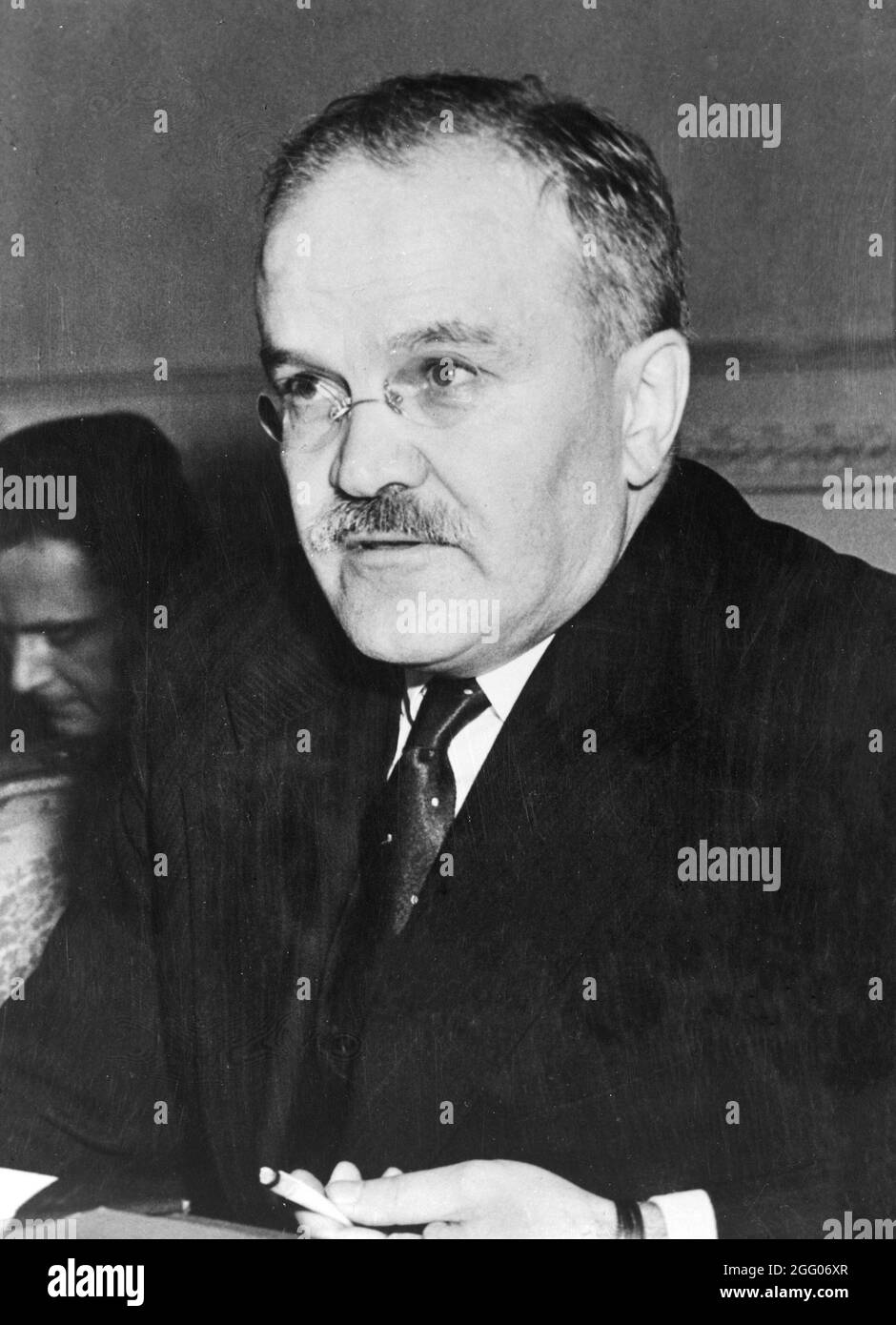 Vyacheslav Molotov,, the soviet foreign minister in 1936, aged 46 Stock Photo