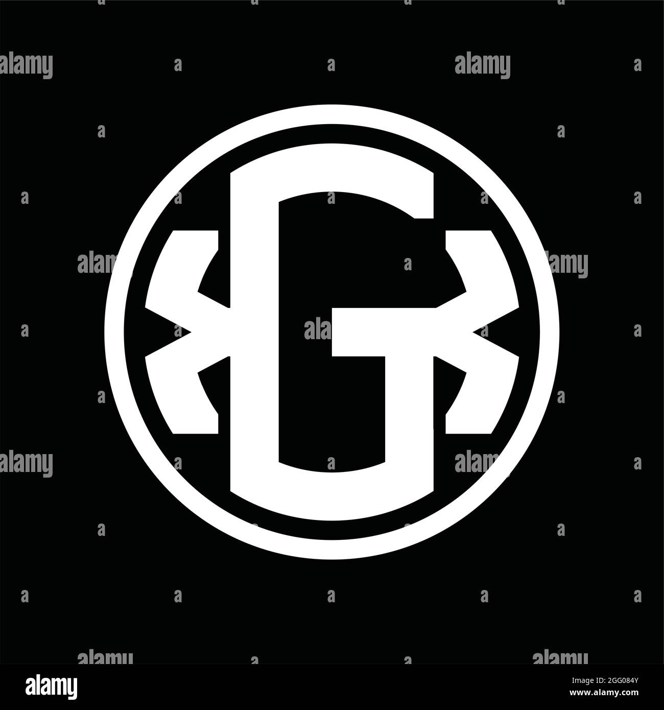 GX Logo monogram with overlapping style vintage design template Stock ...