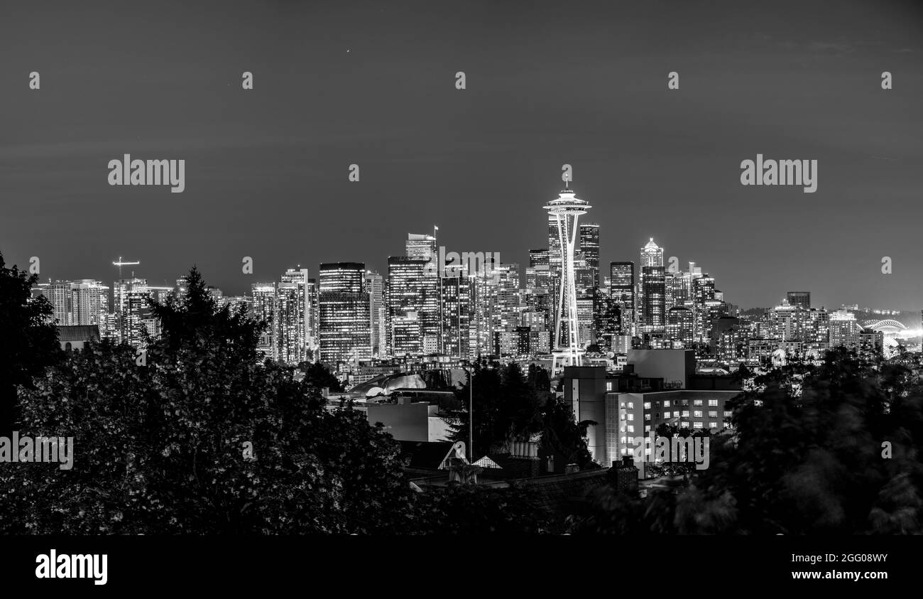 Space needle Black and White Stock Photos & Images Alamy