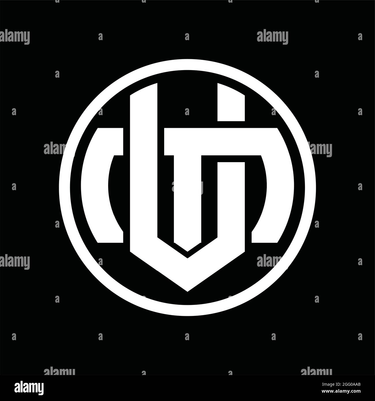 VM Logo monogram with overlapping style vintage design template Stock ...