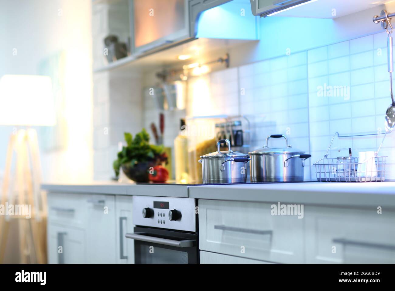 Modern kitchen interior Stock Photo - Alamy