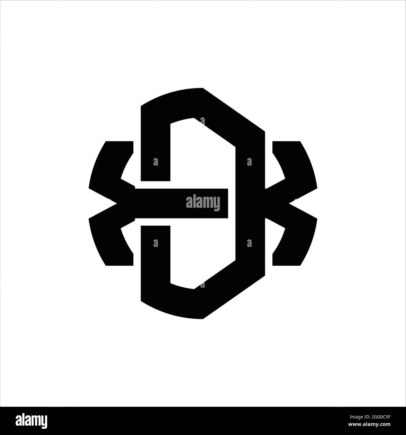 Dx minimal logo design Stock Vector Images - Alamy
