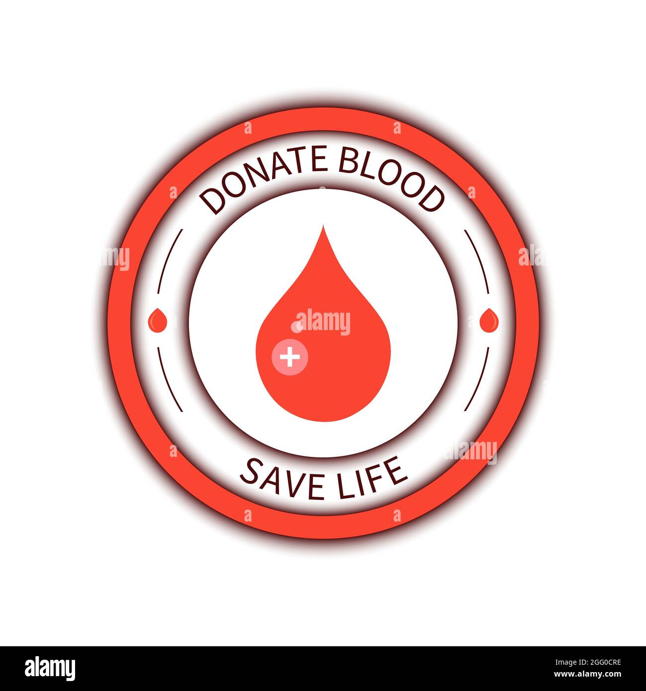 Blood donation, conceptual illustration. Stock Photo