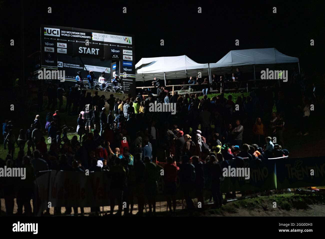 Riders during the 2021 MTB World Championships, Four Cross (4X), Mountain  Bike cycling event on August 27, 2021 in Val Di Sole, Italy - Photo Olly  Bowman / DPPI Stock Photo - Alamy