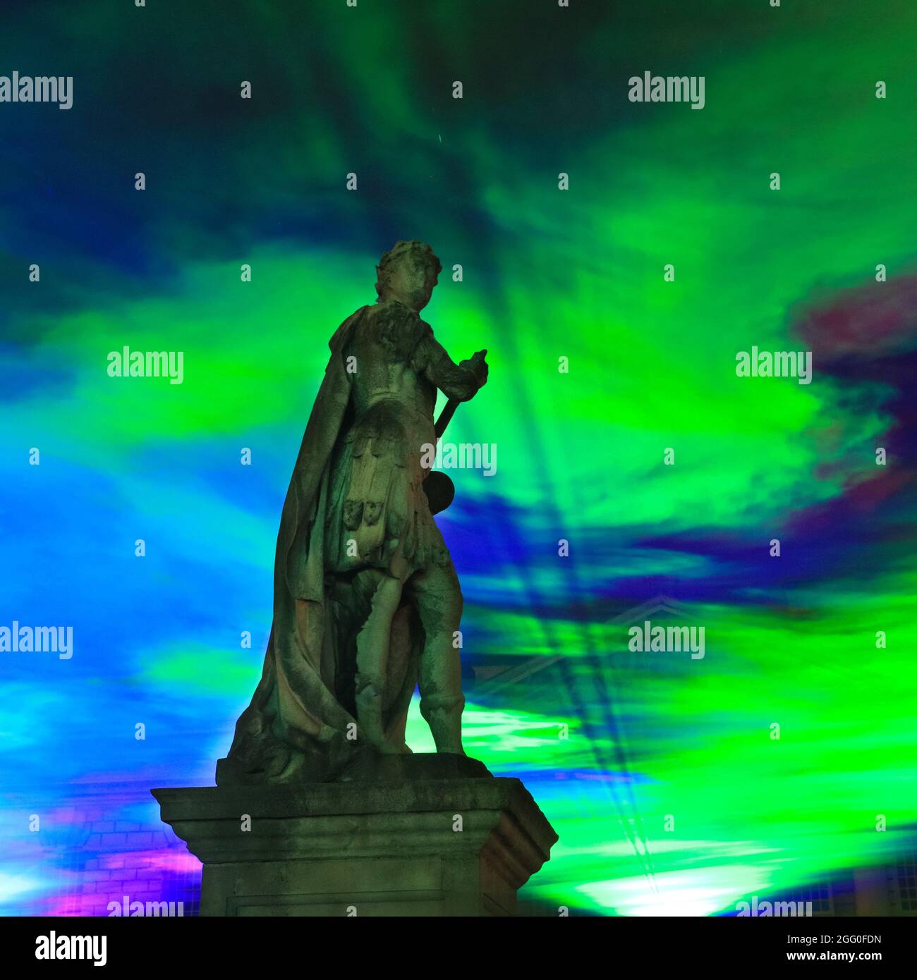 Greenwich, London, UK. 27th Aug, 2021. The Statue of King II