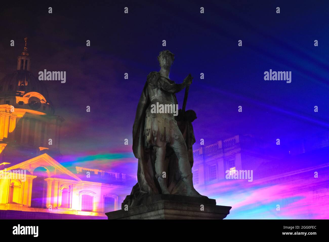 Greenwich, London, UK. 27th Aug, 2021. The Statue of King II