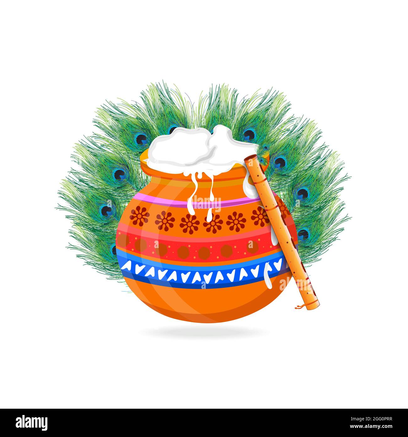 Happy Krishna Janmashtami festival card Backgrounds Stock Vector Image &  Art - Alamy