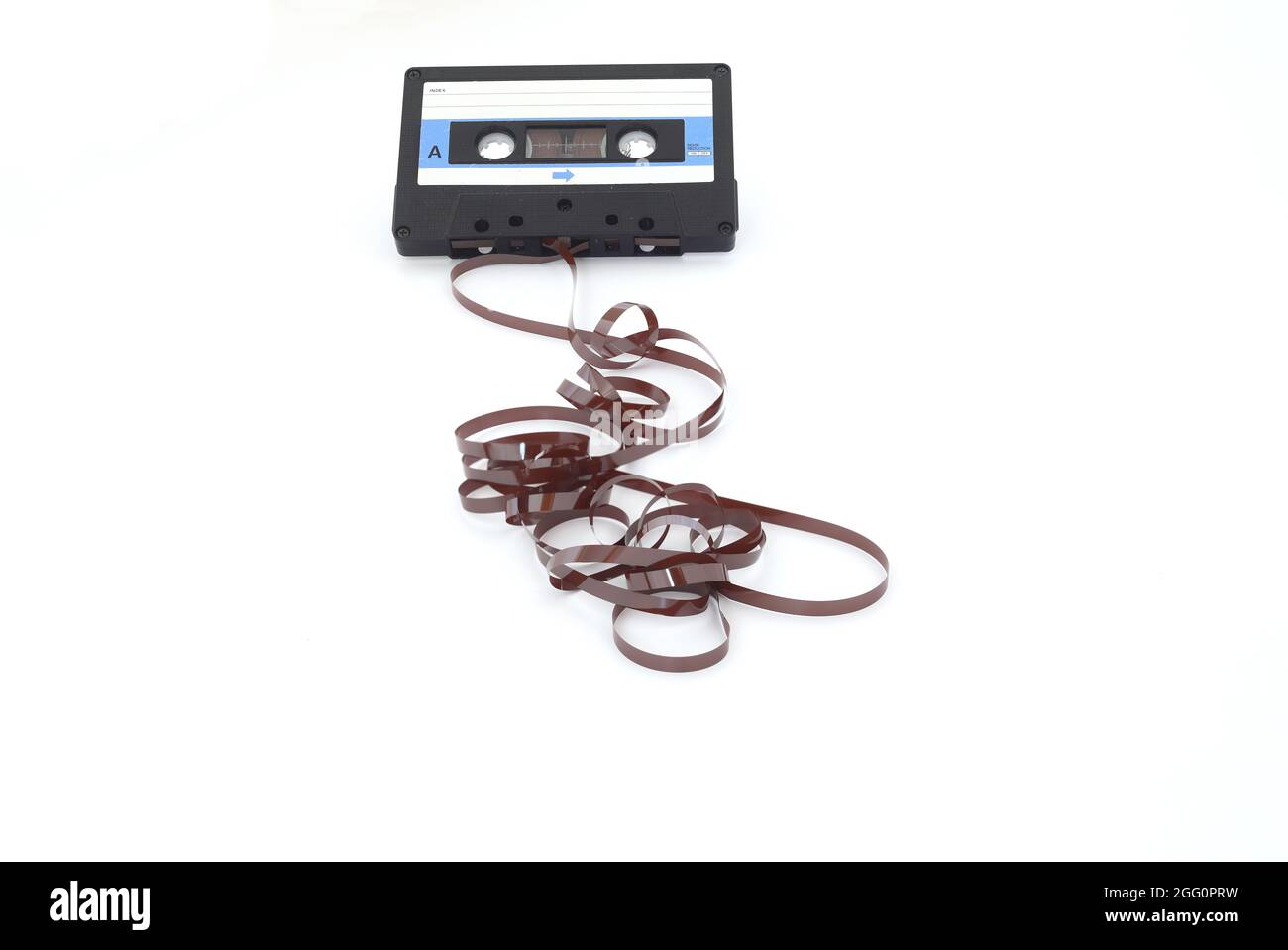 This shows a well known problem with the old fashioned compact cassettes the tape used to come