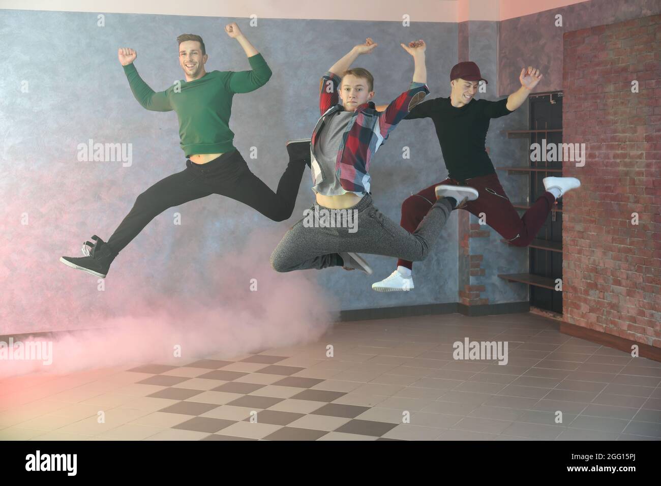 Young hip-hop dancers in studio Stock Photo - Alamy