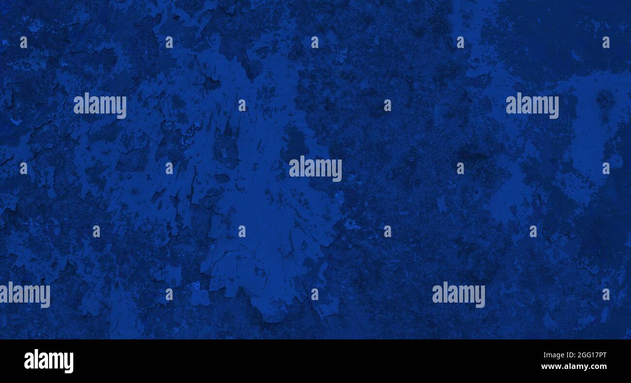 Dark rusted blue metal texture, old grunge phantom blue background ...