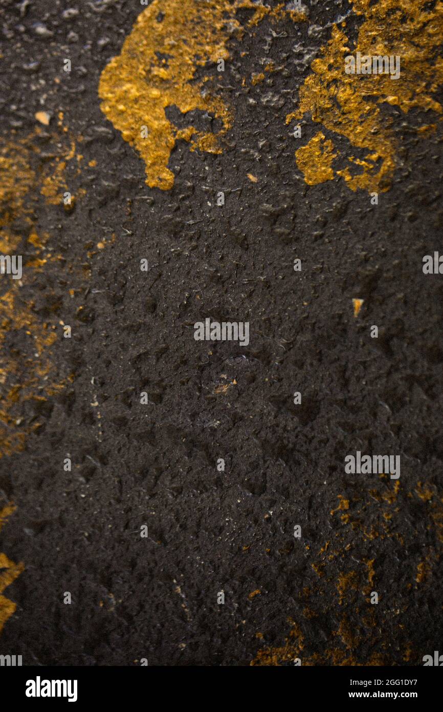 Gold and black speckled texture background Stock Photo
