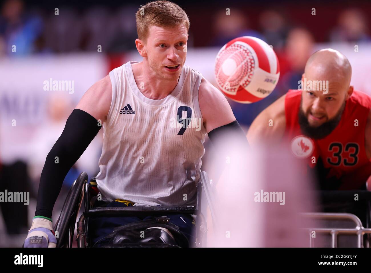 Tokyo, Japan. 25th Aug, 2021. Jim Roberts (GBR) WheelChair Rugby : Pool ...