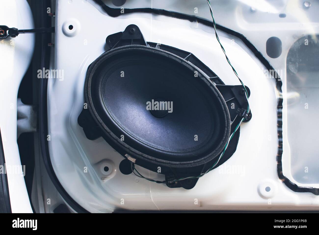 6x8 inch speaker on car door panel of 