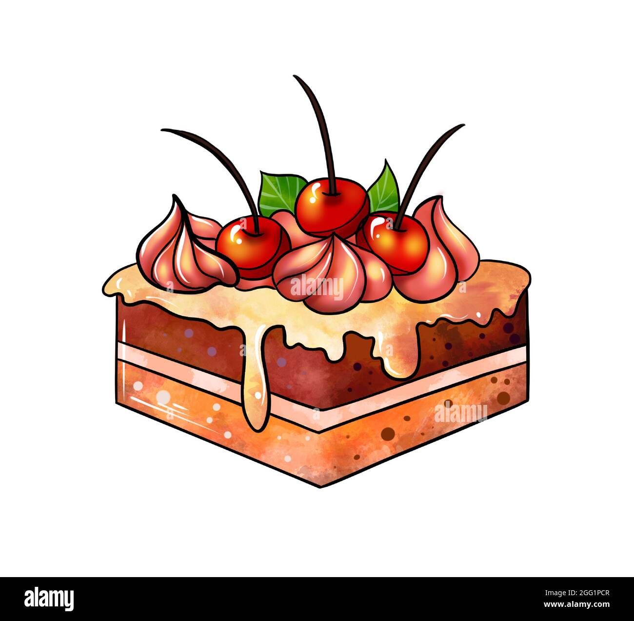 Square Cake Slice With Missing Bite Over Pink Royalty Free SVG, Cliparts,  Vectors, and Stock Illustration. Image 38293164.