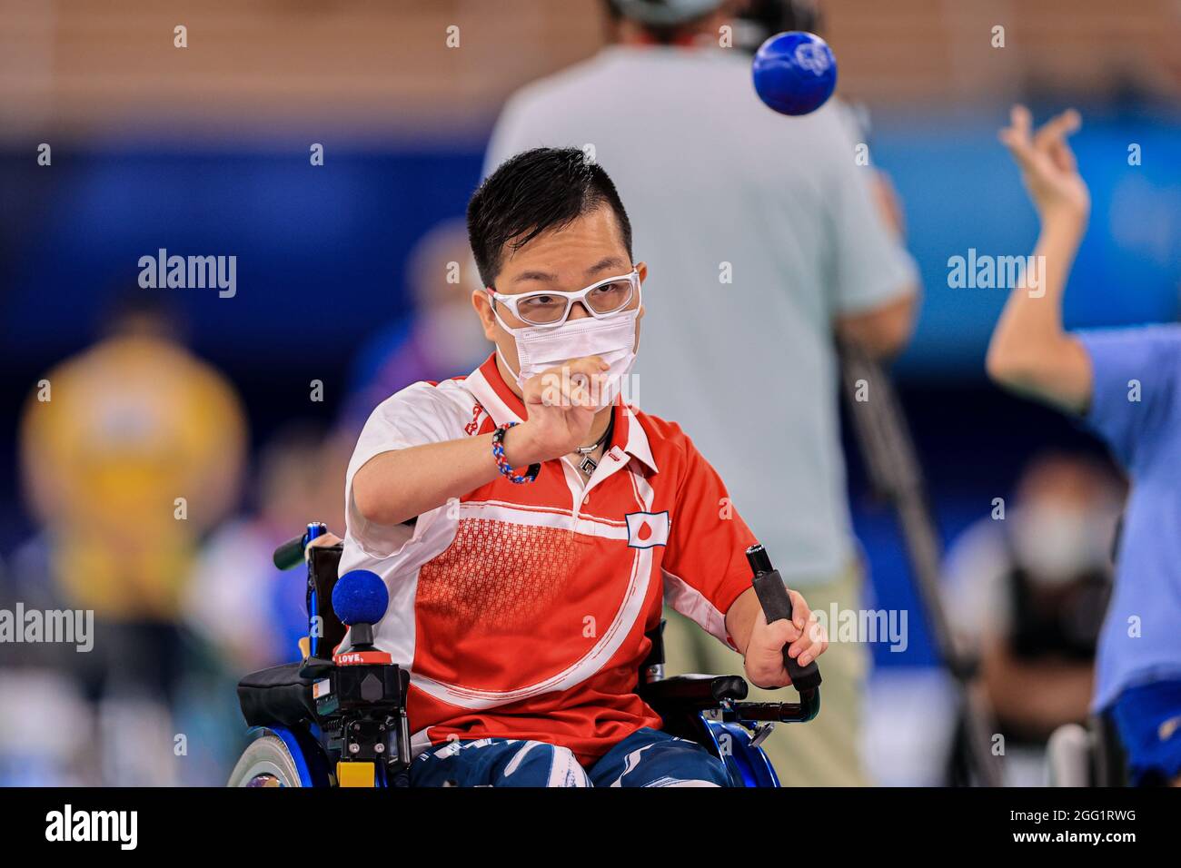 Boccia mixed individual bc1 paralympics boccia hi res stock