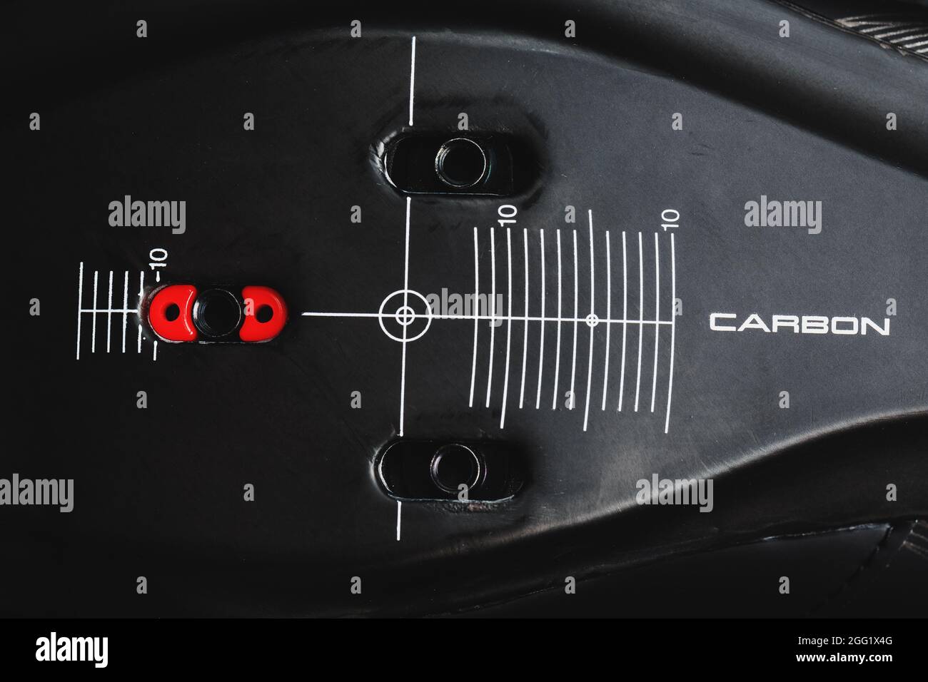 Composite product made of carbon fiber with the inscription CARBON and