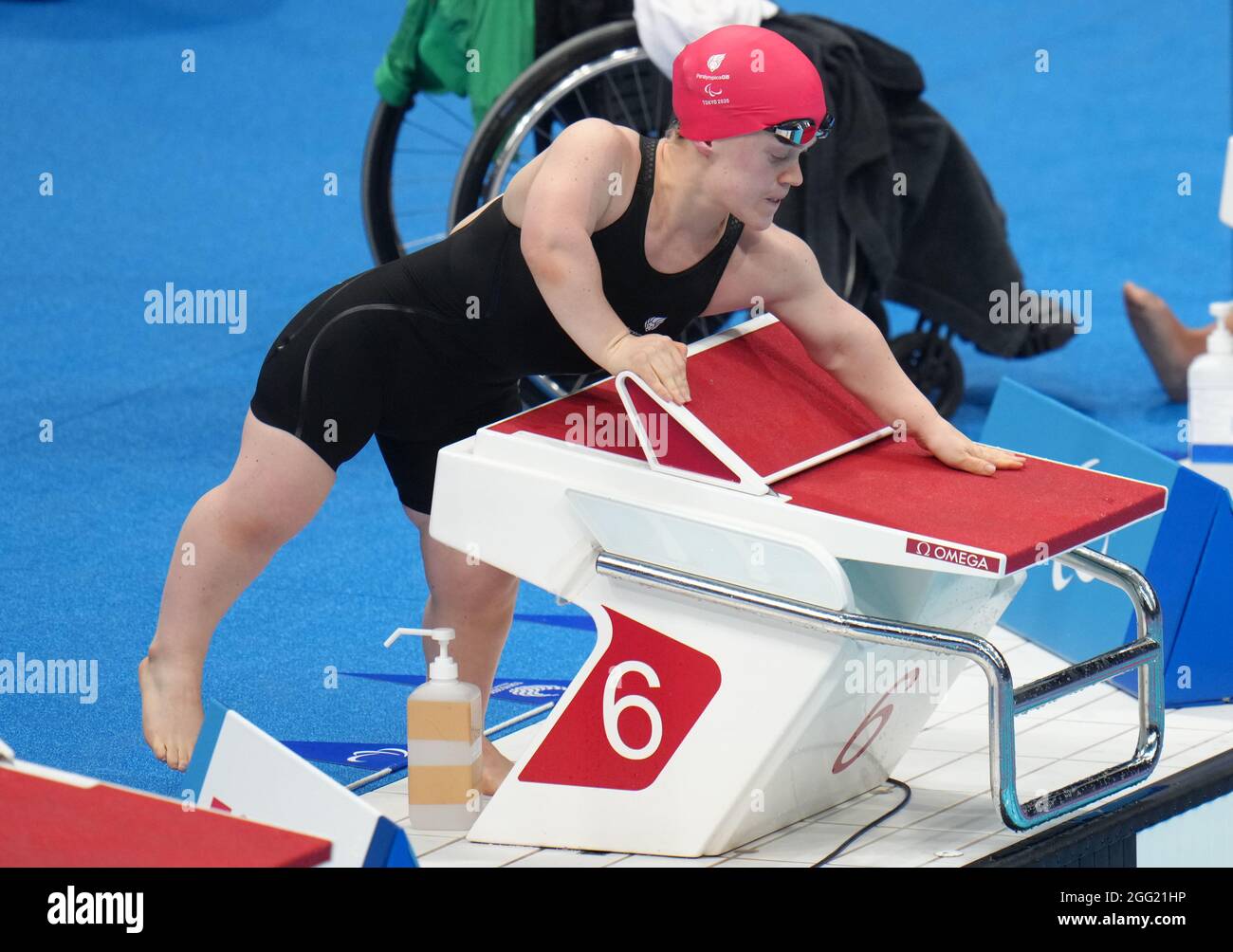 Great Britain's Ellie Simmonds ahead of the Women's 100m Breaststroke - SB6 at the Tokyo Aquatics Centre during day four of the Tokyo 2020 Paralympic Games in Japan. Picture date: Saturday August 28, 2021. Stock Photo