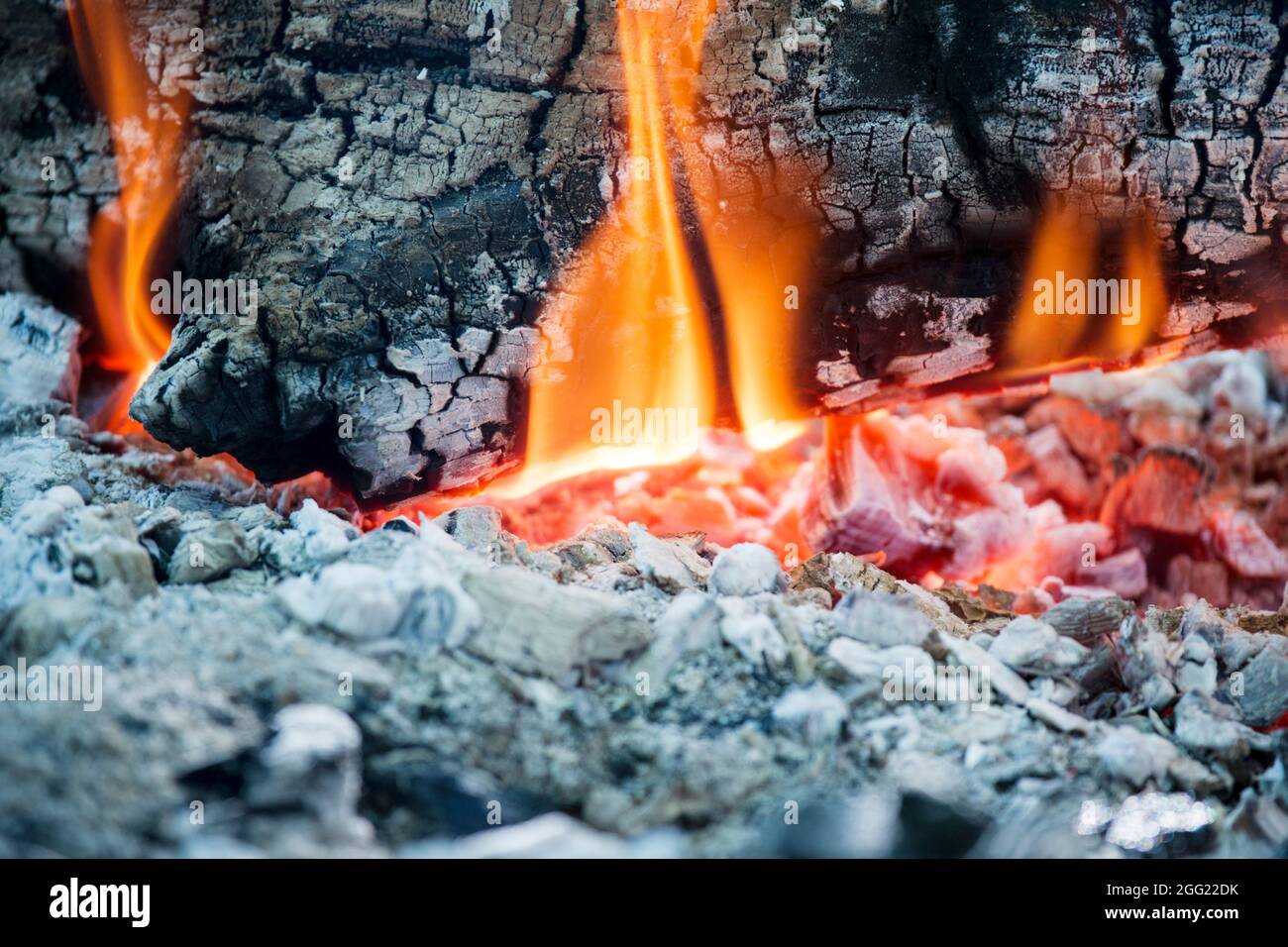 What remains after the effects of a burning wood, burning ash Stock ...