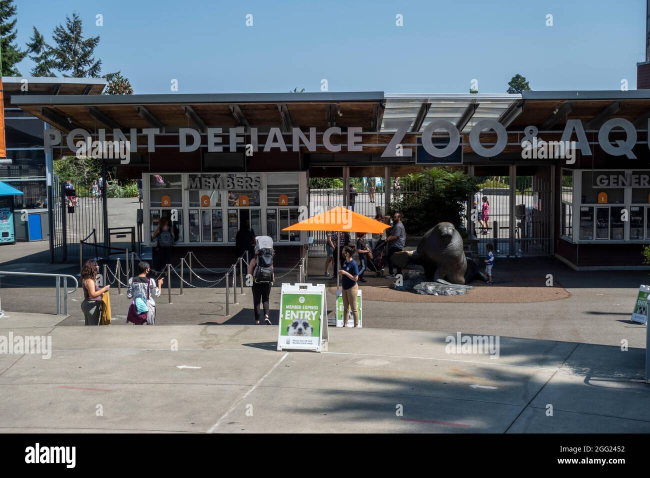 WA USA circa August 2021 View of the entrance to Point