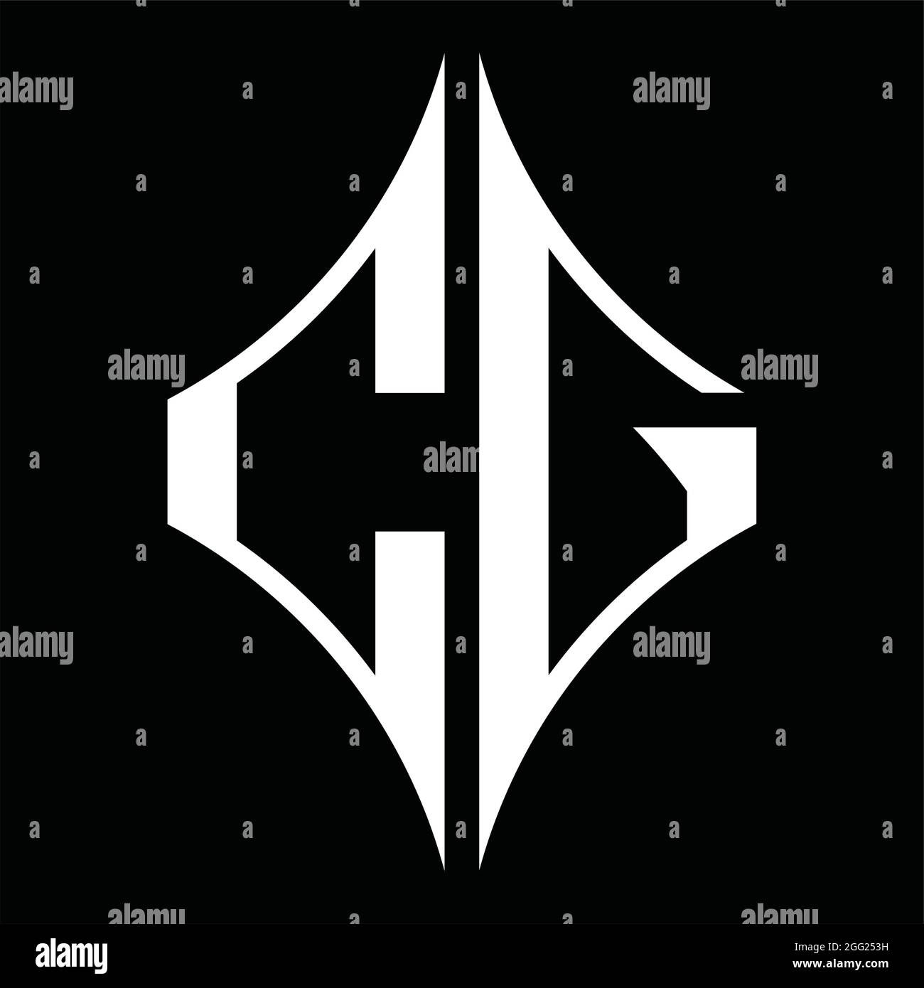 Monogram letter cg Stock Vector Images - Alamy