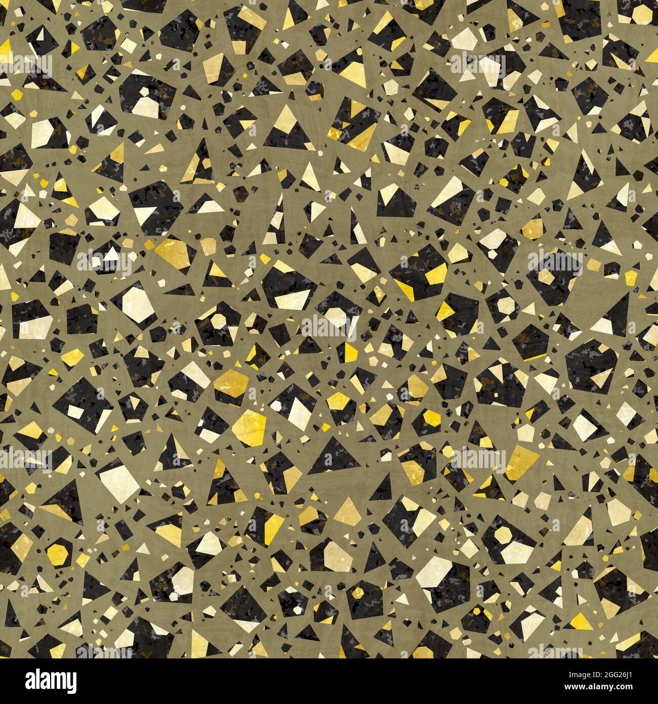 Seamless modern abstract random terrazzo pattern swatch Stock Photo - Alamy