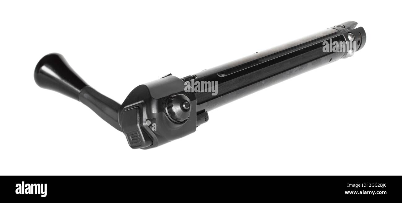 Bolt action mechanism and handle on a white background Stock Photo Alamy
