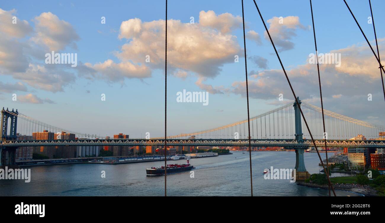 Shot from Brooklyn bridge Stock Photo