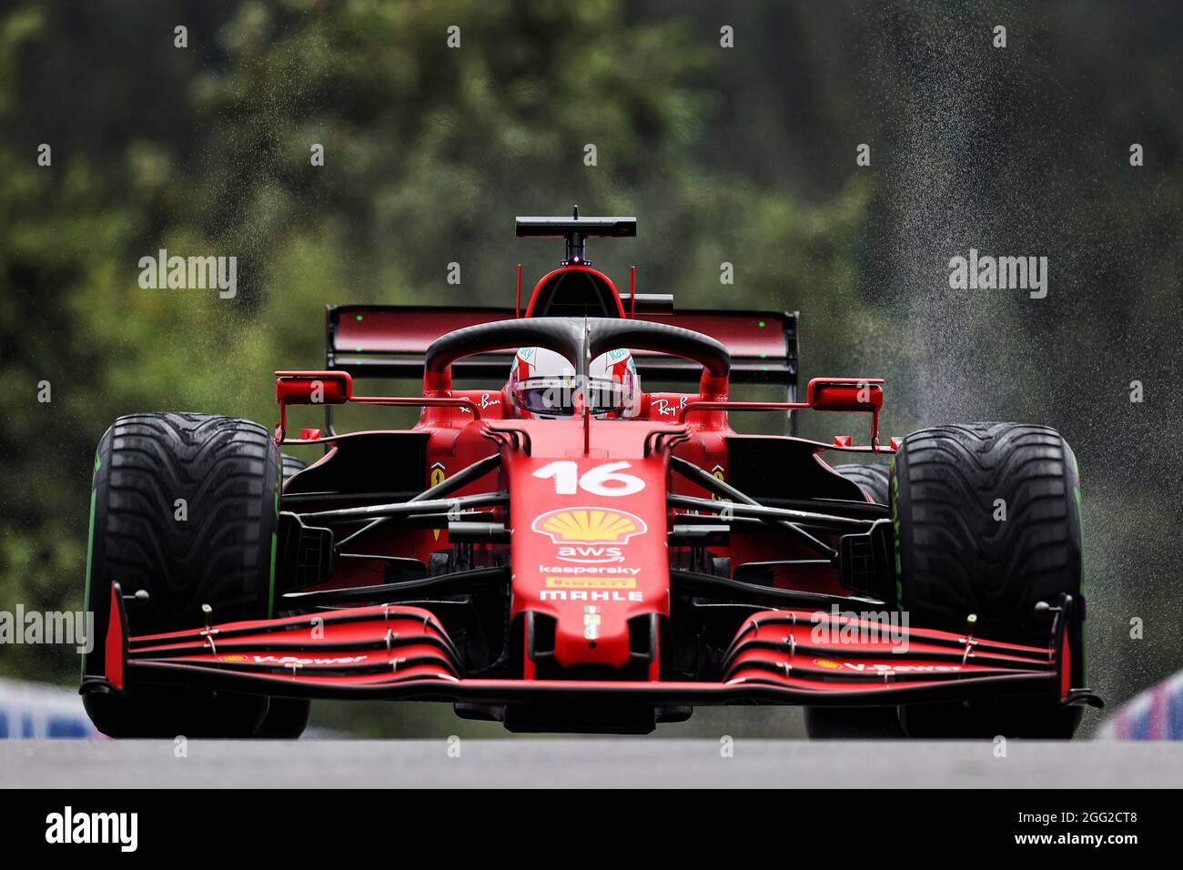 Spa-Francorchamps, Belgium. 28th August 2021.Charles Leclerc (MON) Ferrari SF-21. Belgian Grand Prix, Saturday 28th August 2021