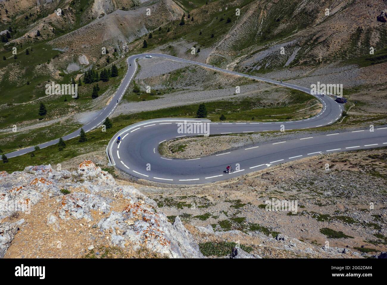 Col d'Izoard, France, French Alps, Alpine, pass, col Stock Photo