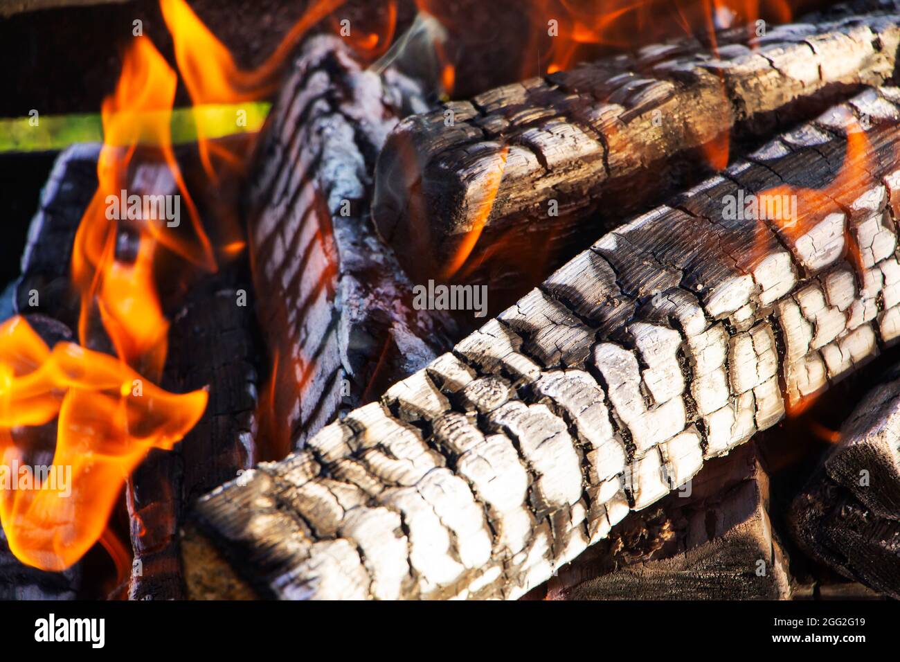 Charcoal Fire Wood Burning Wood And Coal In Fireplace Stock Photo, Picture  and Royalty Free Image. Image 80559009.