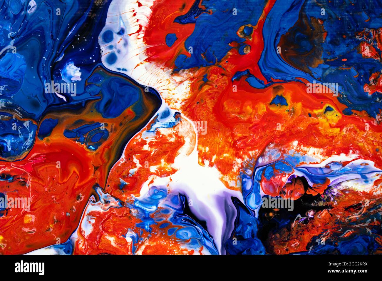 Liquid Acrylic Paint Background. Fluid Painting Abstract Texture