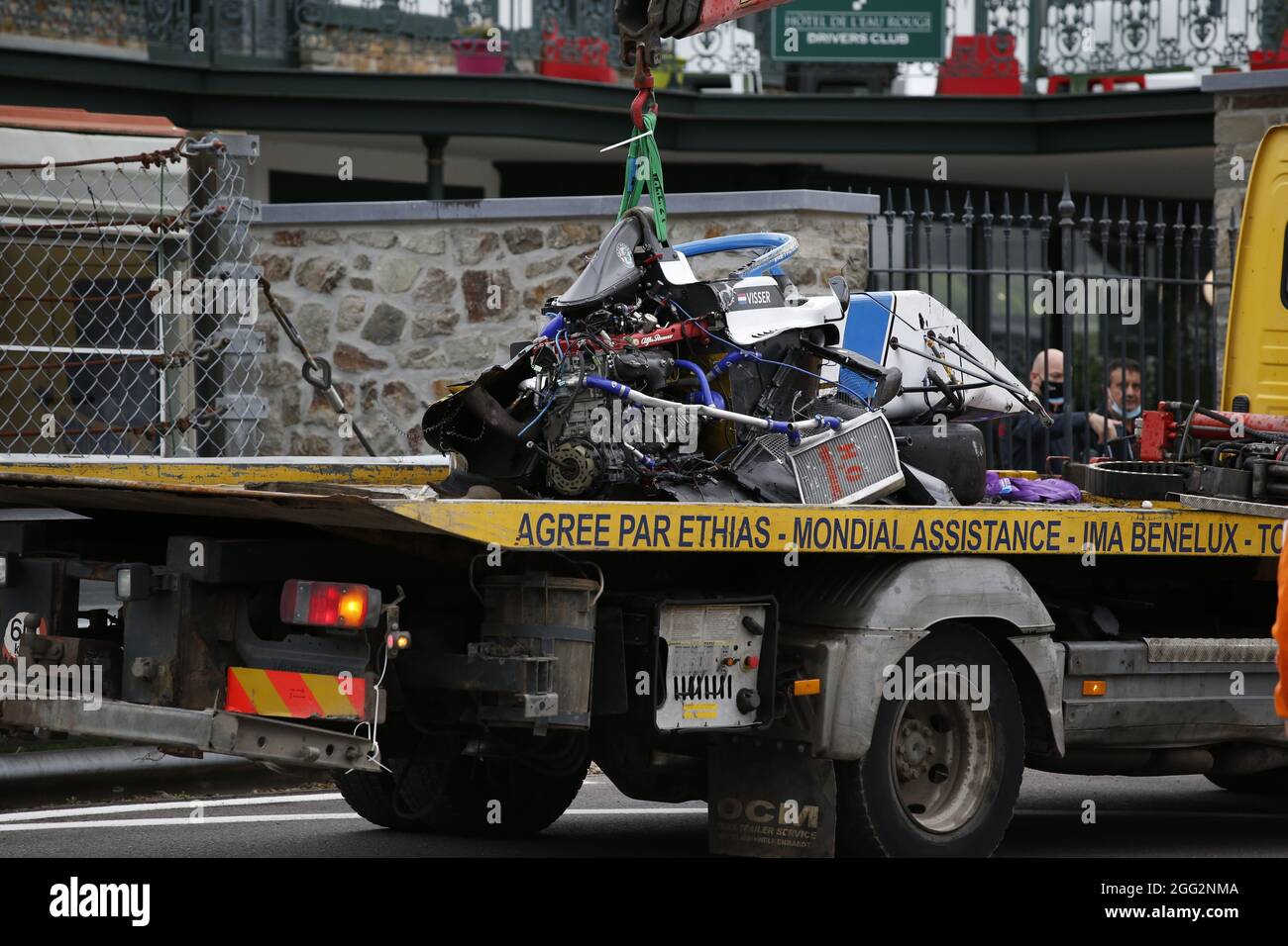 VISSER Beitske (ndl), accident, crash in W Series during the Formula 1