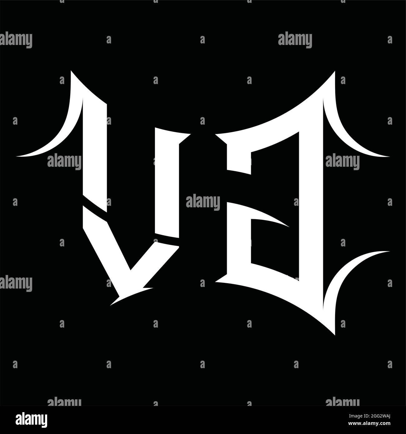 Monogram VG Logo Design By Vectorseller | TheHungryJPEG