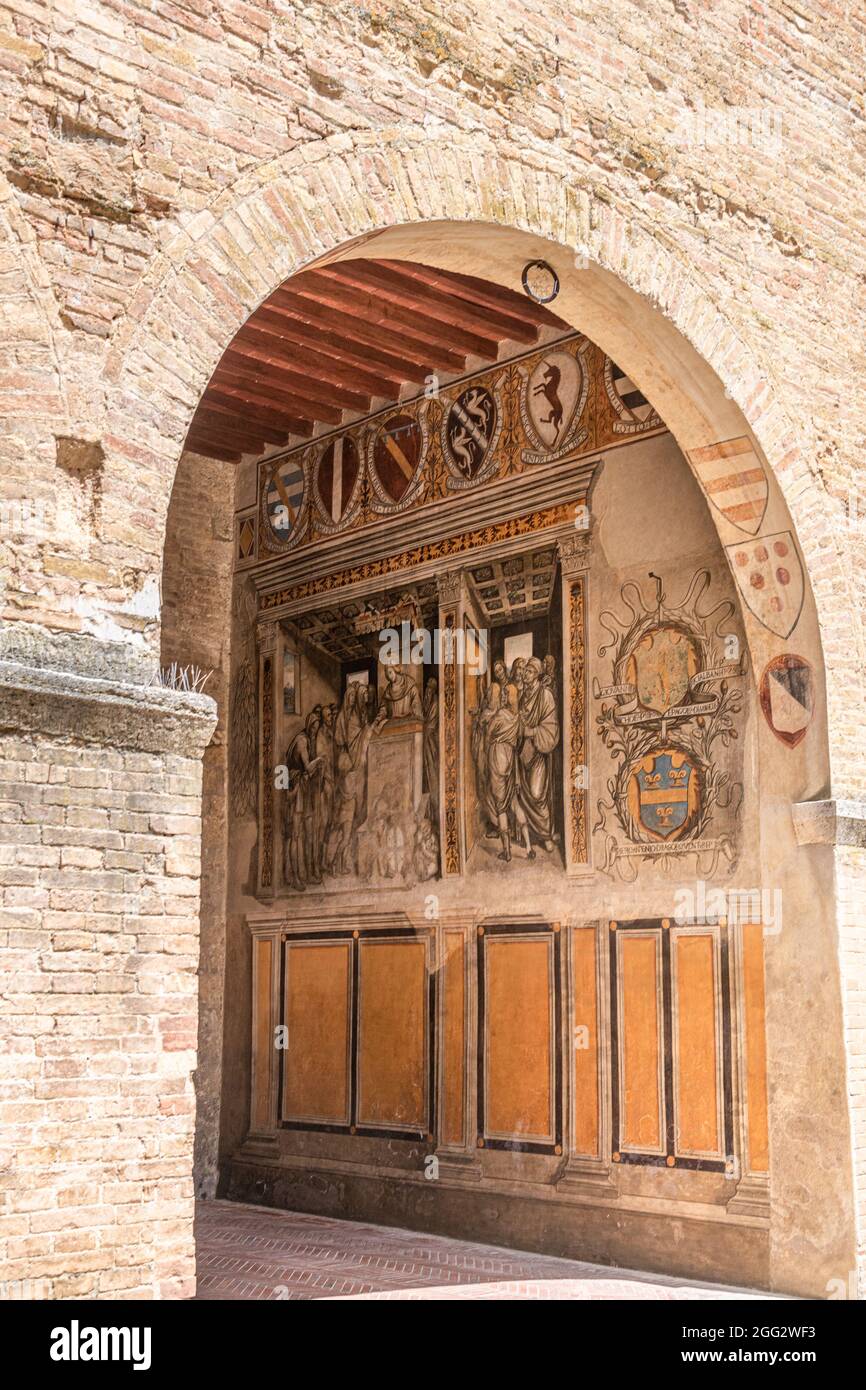 The Palazzo Comunale Also Known As The Palazzo Del Popolo Of San Gimignano Has Been The Seat Of