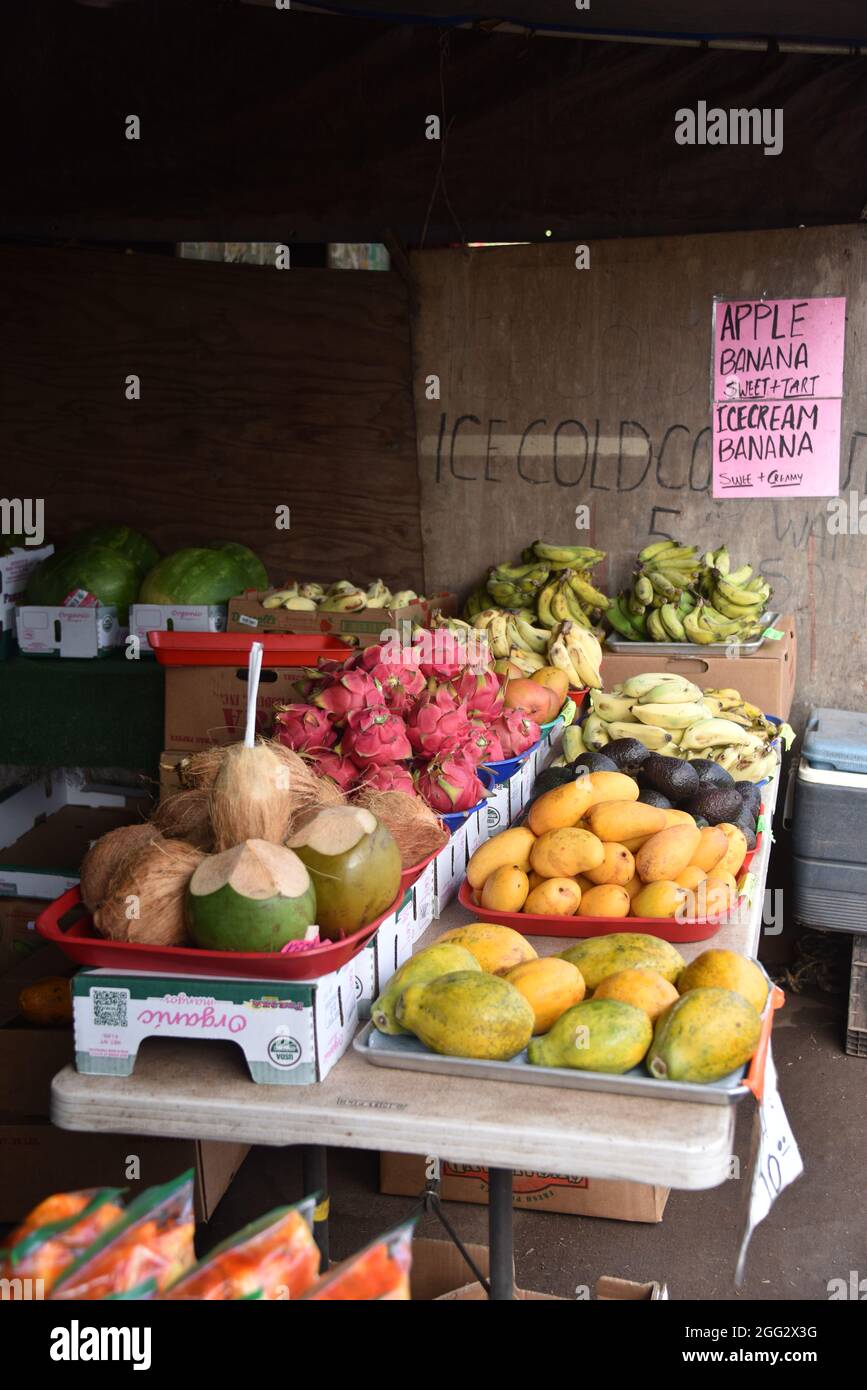 Hawaii Fruit Stand High Resolution Stock Photography and Images - Alamy