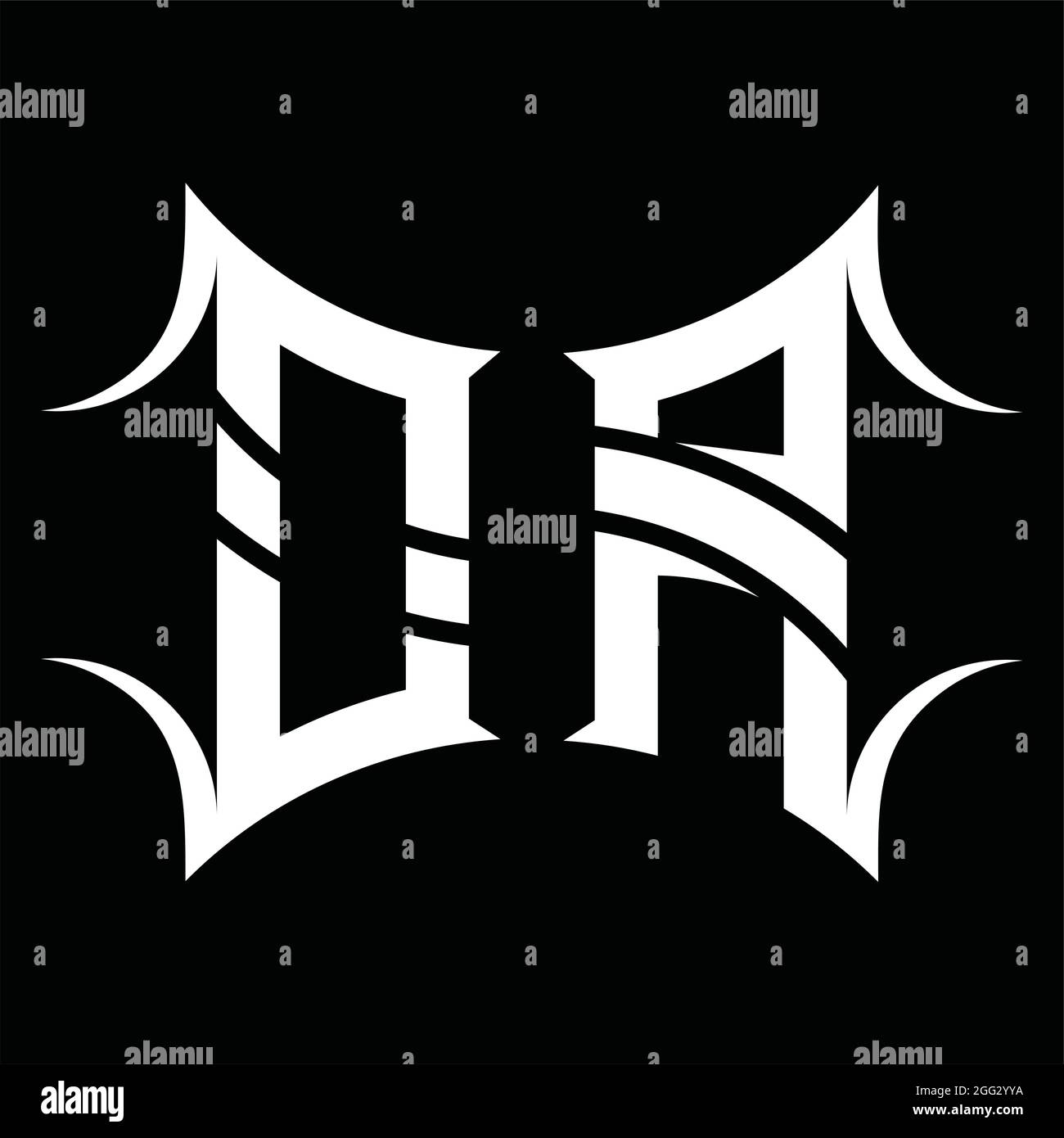 OA Logo monogram with abstract shape blackground design template Stock ...